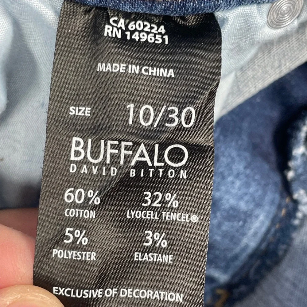 Buffalo Blue Avalon Mid Rise Soft Stretch Ankle Skinny Jeans Women 10